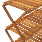 Scaffale Pieghevole 3 Ripiani 70x31x63 cm Legno Massello Acacia