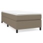 vidaXL Giroletto senza Materasso Tortora 100x200 cm in Tessuto