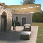 Tenda Automatica con Sensore Vento LED 450x350 cm Gialla Bianca Tenda Automatica con Sensore Vento LED 450x350 cm Gialla Bianca
