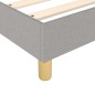 Giroletto a Molle Grigio Chiaro 100x200 cm in Tessuto Giroletto a Molle Grigio Chiaro 100x200 cm in Tessuto