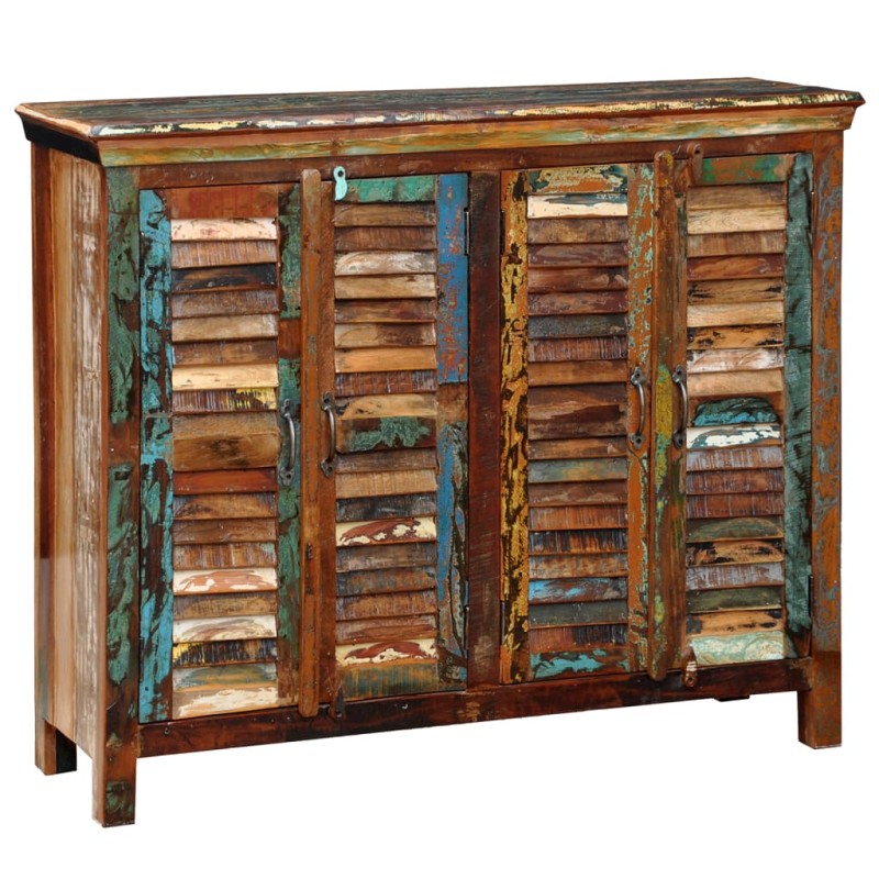 Credenza in Legno Massello di Riciclo con 4 Sportelli Credenza in Legno Massello di Riciclo con 4 Sportelli