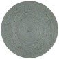 vidaXL Tappeto Lavorato a Mano in Juta Rotondo 90 cm Verde Oliva vidaXL Tappeto Lavorato a Mano in Juta Rotondo 90 cm Verde Oliva
