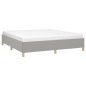 vidaXL Giroletto senza Materasso Grigio Chiaro 180x200 cm Tessuto vidaXL Giroletto senza Materasso Grigio Chiaro 180x200 cm Tessuto
