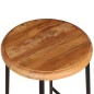 Sgabelli da Bar 2 pz in Legno Massello di Teak Sgabelli da Bar 2 pz in Legno Massello di Teak