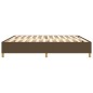 Giroletto a Molle Marrone Scuro 200x200 cm in Tessuto Giroletto a Molle Marrone Scuro 200x200 cm in Tessuto