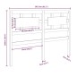 Testiera per Letto Miele 165,5x4x100 cm Legno Massello di Pino Testiera per Letto Miele 165,5x4x100 cm Legno Massello di Pino