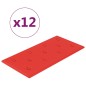 Pannelli Murali 12 pz Rossi 60x30 cm Similpelle 2,16 m² Pannelli Murali 12 pz Rossi 60x30 cm Similpelle 2,16 m²