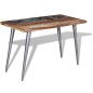 Tavolo da Pranzo in Legno Massello Anticato 120x60x76 cm Tavolo da Pranzo in Legno Massello Anticato 120x60x76 cm