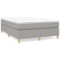 Giroletto a Molle Grigio Chiaro 140x200 cm in Tessuto Giroletto a Molle Grigio Chiaro 140x200 cm in Tessuto