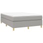 Giroletto a Molle Grigio Chiaro 140x200 cm in Tessuto Giroletto a Molle Grigio Chiaro 140x200 cm in Tessuto