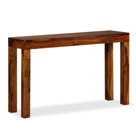 Tavolo Consolle in Legno Massello di Sheesham 120x35x75 cm