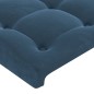 Testiera ad Orecchio Blu Scuro 203x23x118/128 cm in Velluto Testiera ad Orecchio Blu Scuro 203x23x118/128 cm in Velluto