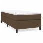 vidaXL Giroletto senza Materasso Marrone Scuro 100x200 cm Tessuto vidaXL Giroletto senza Materasso Marrone Scuro 100x200 cm Tessuto
