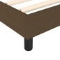 vidaXL Giroletto senza Materasso Marrone Scuro 100x200 cm Tessuto vidaXL Giroletto senza Materasso Marrone Scuro 100x200 cm Tessuto