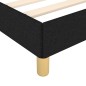 Giroletto a Molle Nero 160x200 cm in Tessuto Giroletto a Molle Nero 160x200 cm in Tessuto