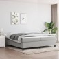 Giroletto a Molle Grigio Chiaro 200x200 cm in Tessuto Giroletto a Molle Grigio Chiaro 200x200 cm in Tessuto