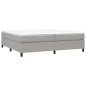 Giroletto a Molle Grigio Chiaro 200x200 cm in Tessuto Giroletto a Molle Grigio Chiaro 200x200 cm in Tessuto