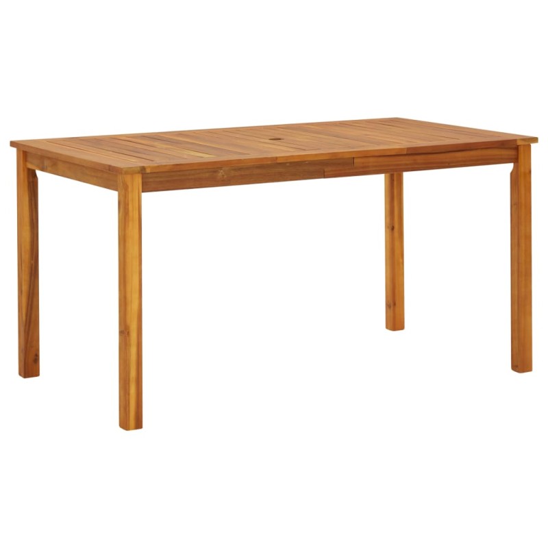 Tavolo da Giardino 140x80x74 cm in Legno Massello di Acacia Tavolo da Giardino 140x80x74 cm in Legno Massello di Acacia