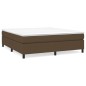 Giroletto a Molle Marrone Scuro 180x200 cm in Tessuto Giroletto a Molle Marrone Scuro 180x200 cm in Tessuto
