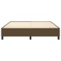 Giroletto a Molle Marrone Scuro 180x200 cm in Tessuto Giroletto a Molle Marrone Scuro 180x200 cm in Tessuto