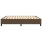 Giroletto a Molle Marrone Scuro 180x200 cm in Tessuto Giroletto a Molle Marrone Scuro 180x200 cm in Tessuto