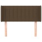 Testiera ad Orecchio Marrone Scuro 93x16x78/88 cm in Tessuto Testiera ad Orecchio Marrone Scuro 93x16x78/88 cm in Tessuto