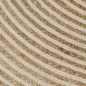 Tappeto Lavorato a Mano in Juta Design a Spirale Bianco 90 cm Tappeto Lavorato a Mano in Juta Design a Spirale Bianco 90 cm