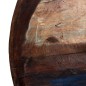 Tavolino Caffè Legno Massello Rigenerato Base Nera 60x60x33 cm Tavolino Caffè Legno Massello Rigenerato Base Nera 60x60x33 cm