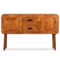 Credenza in Legno Massello con Finitura Miele 120x30x75 cm