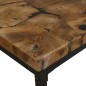 Tavolino da Caffè in Legno di Teak e Resina 60x60x40 cm Tavolino da Caffè in Legno di Teak e Resina 60x60x40 cm