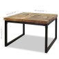 Tavolino da Caffè in Legno di Teak e Resina 60x60x40 cm Tavolino da Caffè in Legno di Teak e Resina 60x60x40 cm