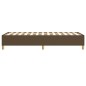 vidaXL Giroletto senza Materasso Marrone Scuro 100x200 cm Tessuto vidaXL Giroletto senza Materasso Marrone Scuro 100x200 cm Tessuto