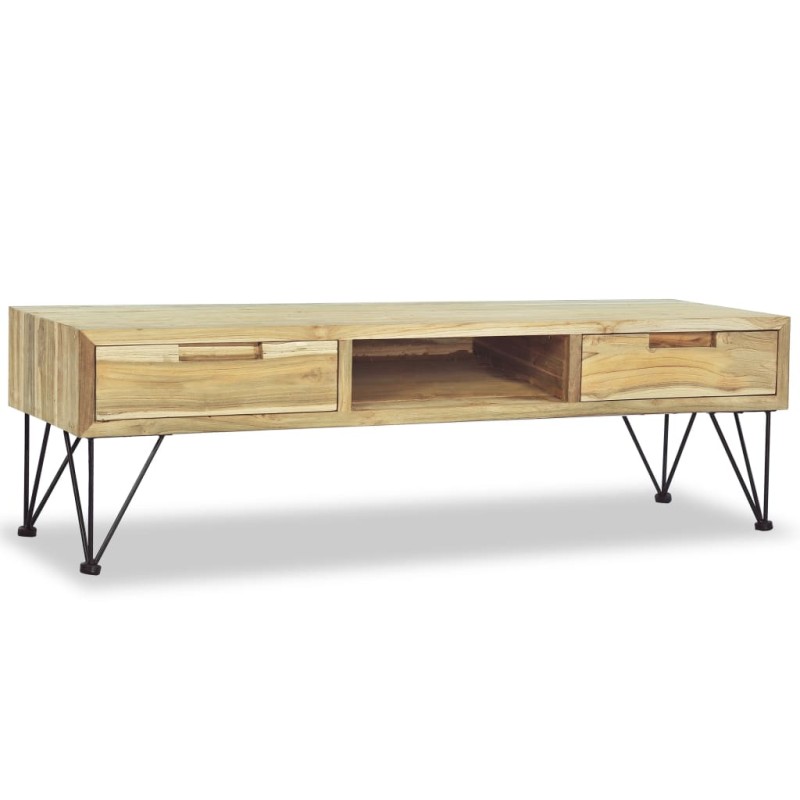 Mobile Porta TV 120x35x35 cm in Legno Massello di Teak Mobile Porta TV 120x35x35 cm in Legno Massello di Teak