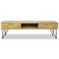 Mobile Porta TV 120x35x35 cm in Legno Massello di Teak Mobile Porta TV 120x35x35 cm in Legno Massello di Teak