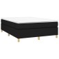 Giroletto a Molle Nero 140x190 cm in Tessuto Giroletto a Molle Nero 140x190 cm in Tessuto