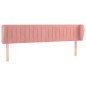 Testiera ad Orecchio Rosa 183x23x78/88 cm in Velluto Testiera ad Orecchio Rosa 183x23x78/88 cm in Velluto