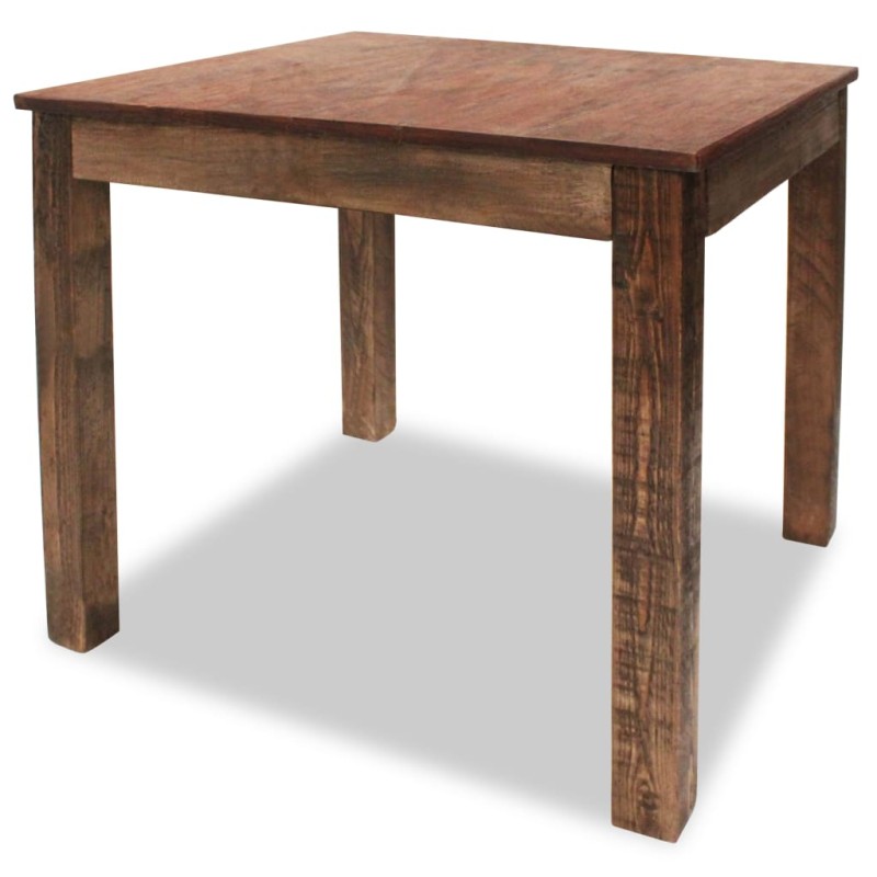 Tavolo da Pranzo in Legno Massello Anticato 82x80x76 cm Tavolo da Pranzo in Legno Massello Anticato 82x80x76 cm