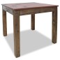 Tavolo da Pranzo in Legno Massello Anticato 82x80x76 cm Tavolo da Pranzo in Legno Massello Anticato 82x80x76 cm