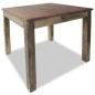 Tavolo da Pranzo in Legno Massello Anticato 82x80x76 cm Tavolo da Pranzo in Legno Massello Anticato 82x80x76 cm