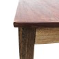 Tavolo da Pranzo in Legno Massello Anticato 82x80x76 cm Tavolo da Pranzo in Legno Massello Anticato 82x80x76 cm