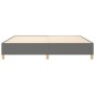 vidaXL Giroletto senza Materasso Grigio Scuro 200x200 cm Tessuto vidaXL Giroletto senza Materasso Grigio Scuro 200x200 cm Tessuto