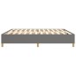 vidaXL Giroletto senza Materasso Grigio Scuro 200x200 cm Tessuto vidaXL Giroletto senza Materasso Grigio Scuro 200x200 cm Tessuto