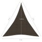 Vela Parasole 160 g/m² Marrone 5x6x6 m in HDPE Vela Parasole 160 g/m² Marrone 5x6x6 m in HDPE