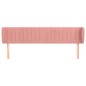 Testiera ad Orecchio Rosa 183x23x78/88 cm in Velluto Testiera ad Orecchio Rosa 183x23x78/88 cm in Velluto