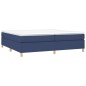 vidaXL Giroletto senza Materasso Blu 200x200 cm in Tessuto