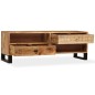 Mobile Porta TV in Legno Massello di Mango 120x30x40 cm Mobile Porta TV in Legno Massello di Mango 120x30x40 cm