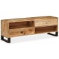 Mobile Porta TV in Legno Massello di Mango 120x30x40 cm Mobile Porta TV in Legno Massello di Mango 120x30x40 cm