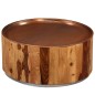 Tavolino da Caffè in Legno Massello di Sheesham e Acciaio 68 cm Tavolino da Caffè in Legno Massello di Sheesham e Acciaio 68 cm