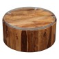 Tavolino da Caffè in Legno Massello di Sheesham e Acciaio 68 cm Tavolino da Caffè in Legno Massello di Sheesham e Acciaio 68 cm