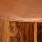 Tavolino da Caffè in Legno Massello di Sheesham e Acciaio 68 cm Tavolino da Caffè in Legno Massello di Sheesham e Acciaio 68 cm